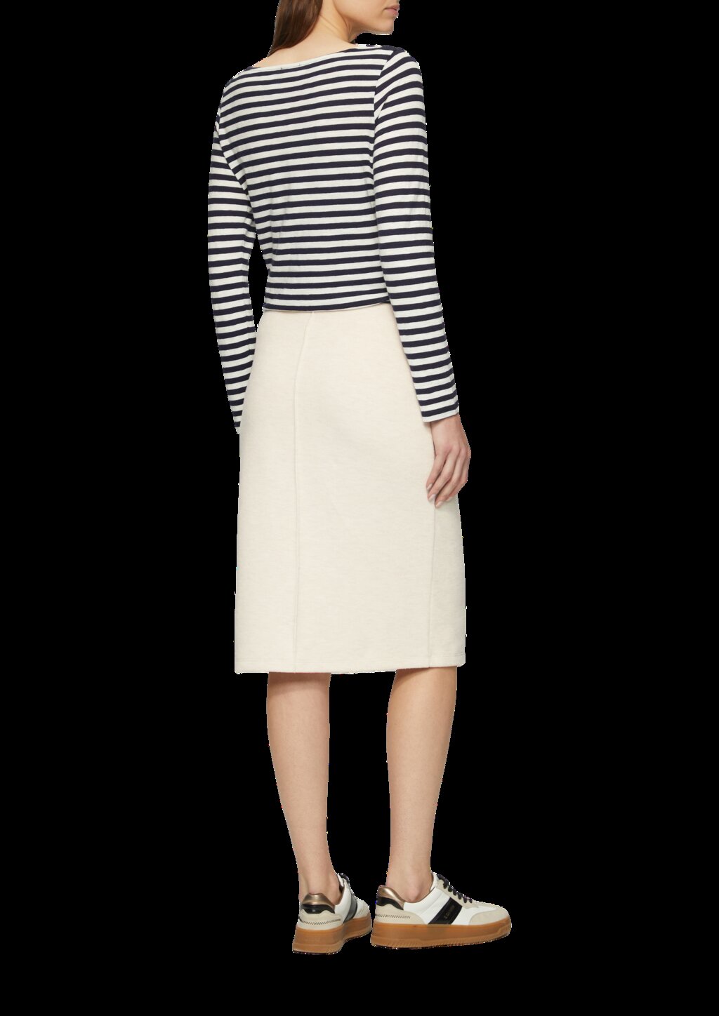 Weicher Rock mit Ziernaht