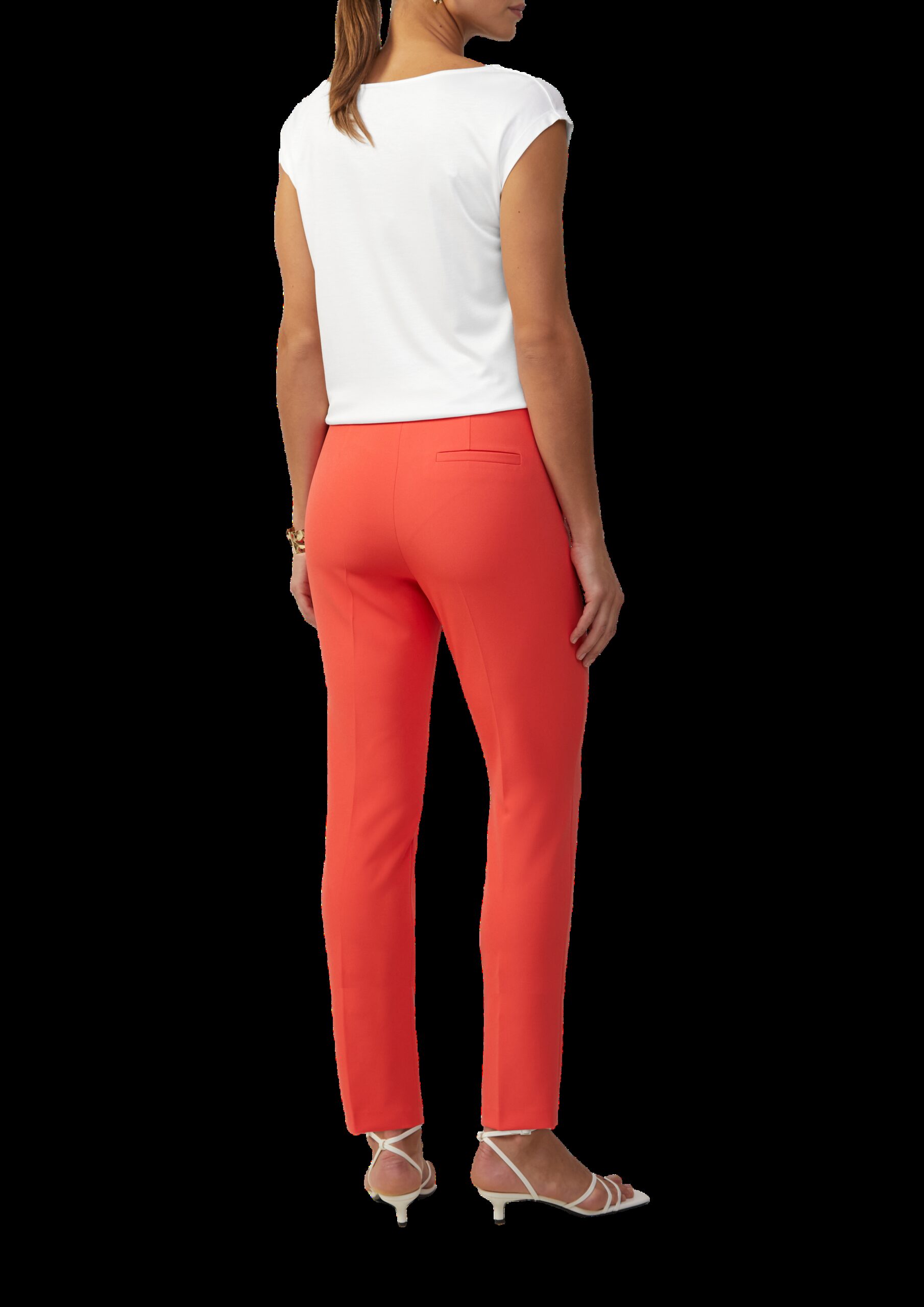 Viskoseshirt aus Interlock-Jersey mit Wasserfall-Ausschnitt