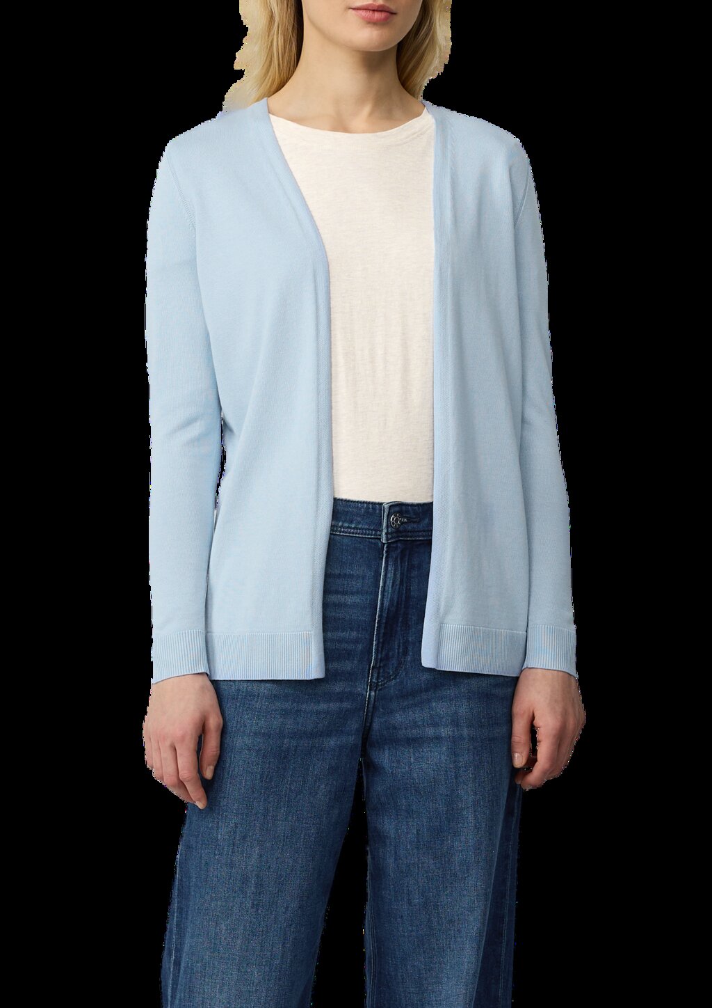 Cardigan aus Viskose-Baumwollmix