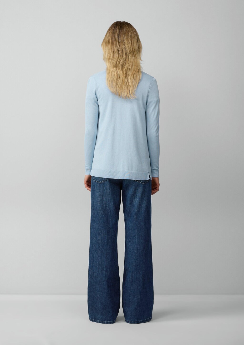 Cardigan aus Viskose-Baumwollmix