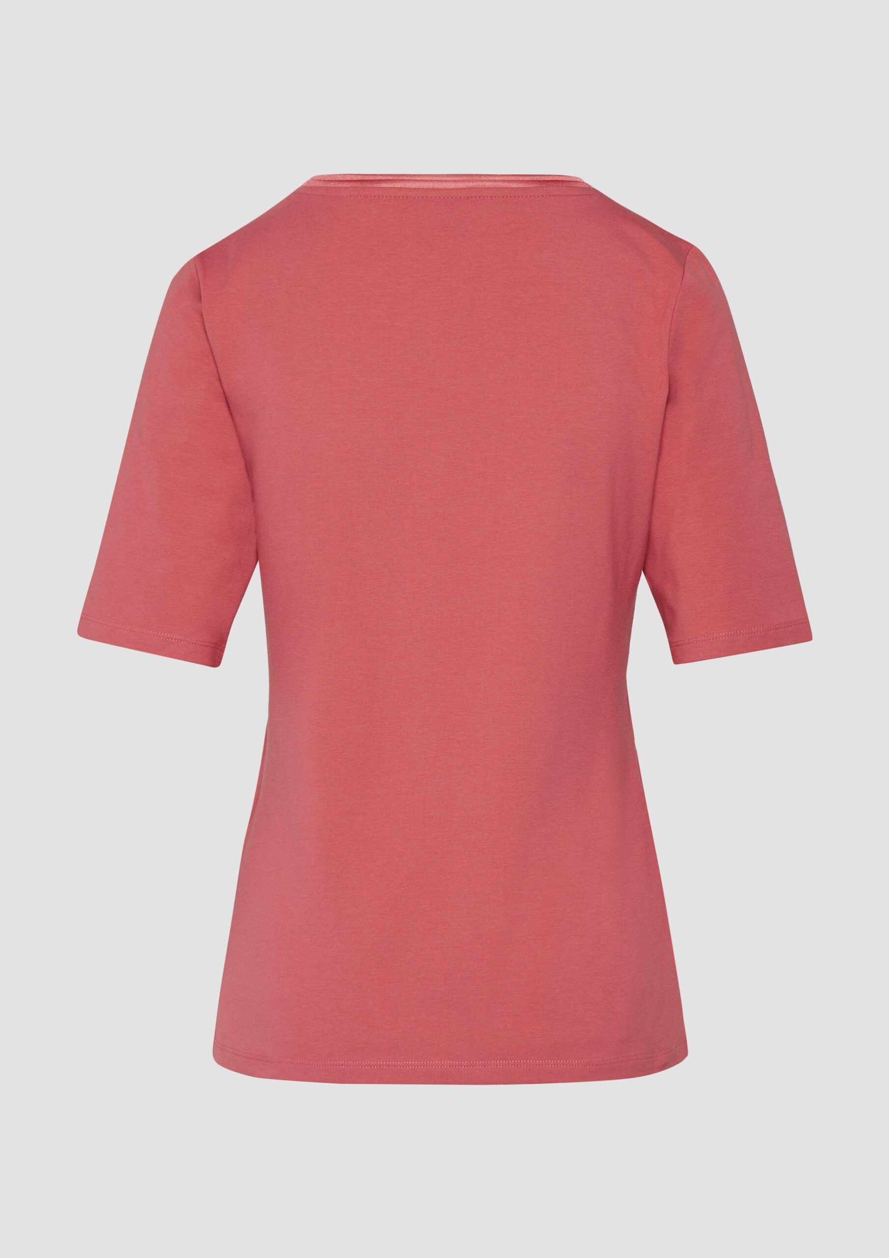 T-Shirt aus Baumwollmix mit Doublelayer-Detail