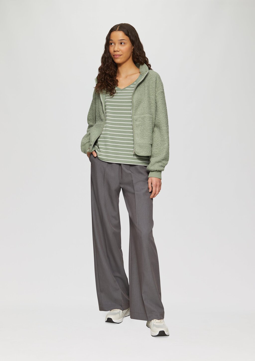 T-Shirt aus Modalmix mit Ringelmuster