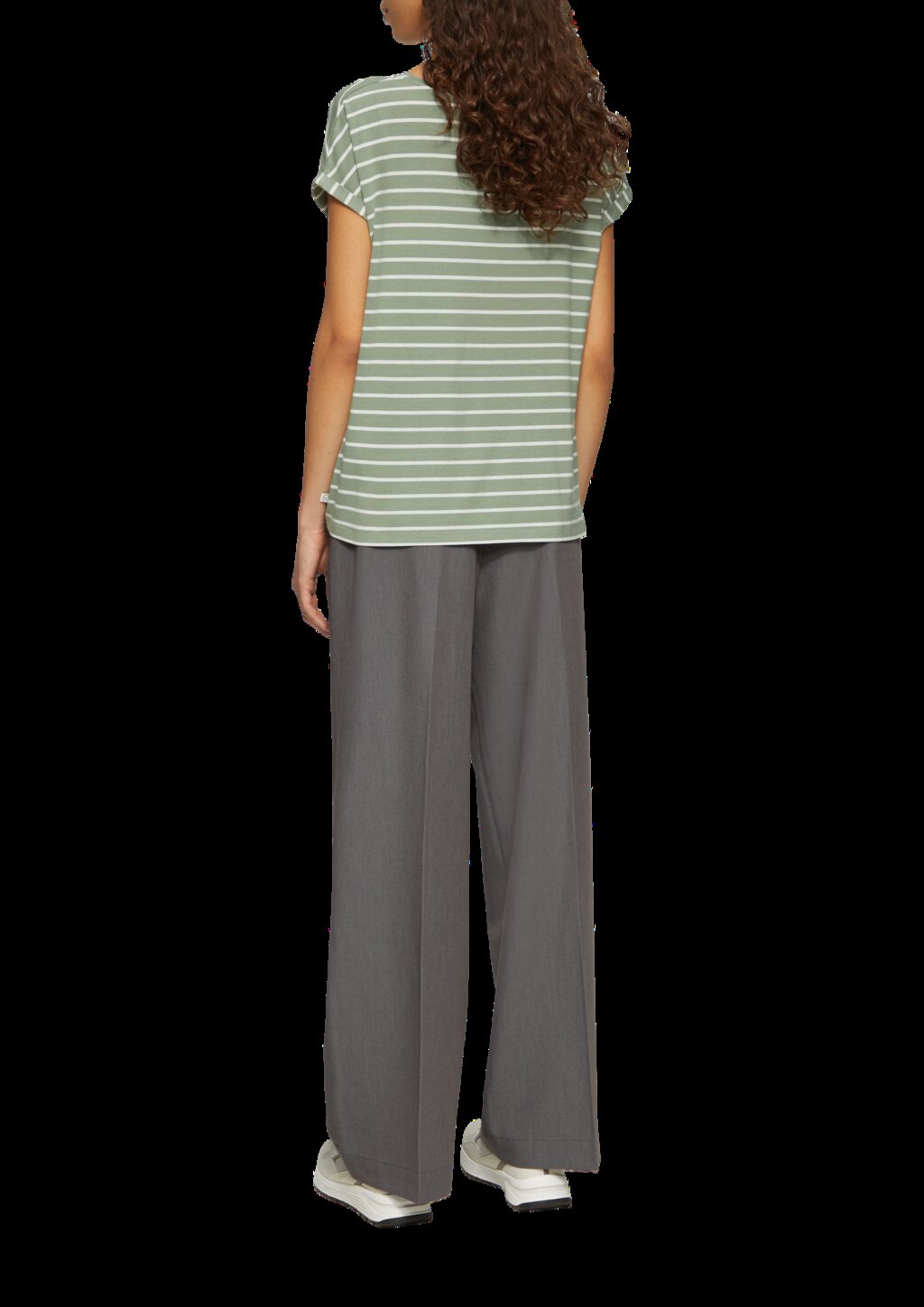 T-Shirt aus Modalmix mit Ringelmuster