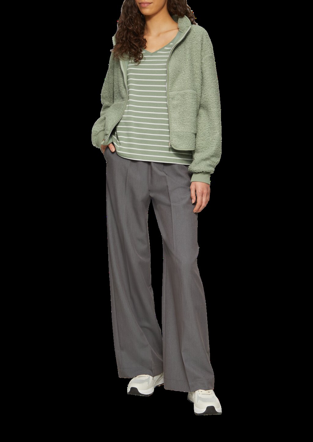 T-Shirt aus Modalmix mit Ringelmuster