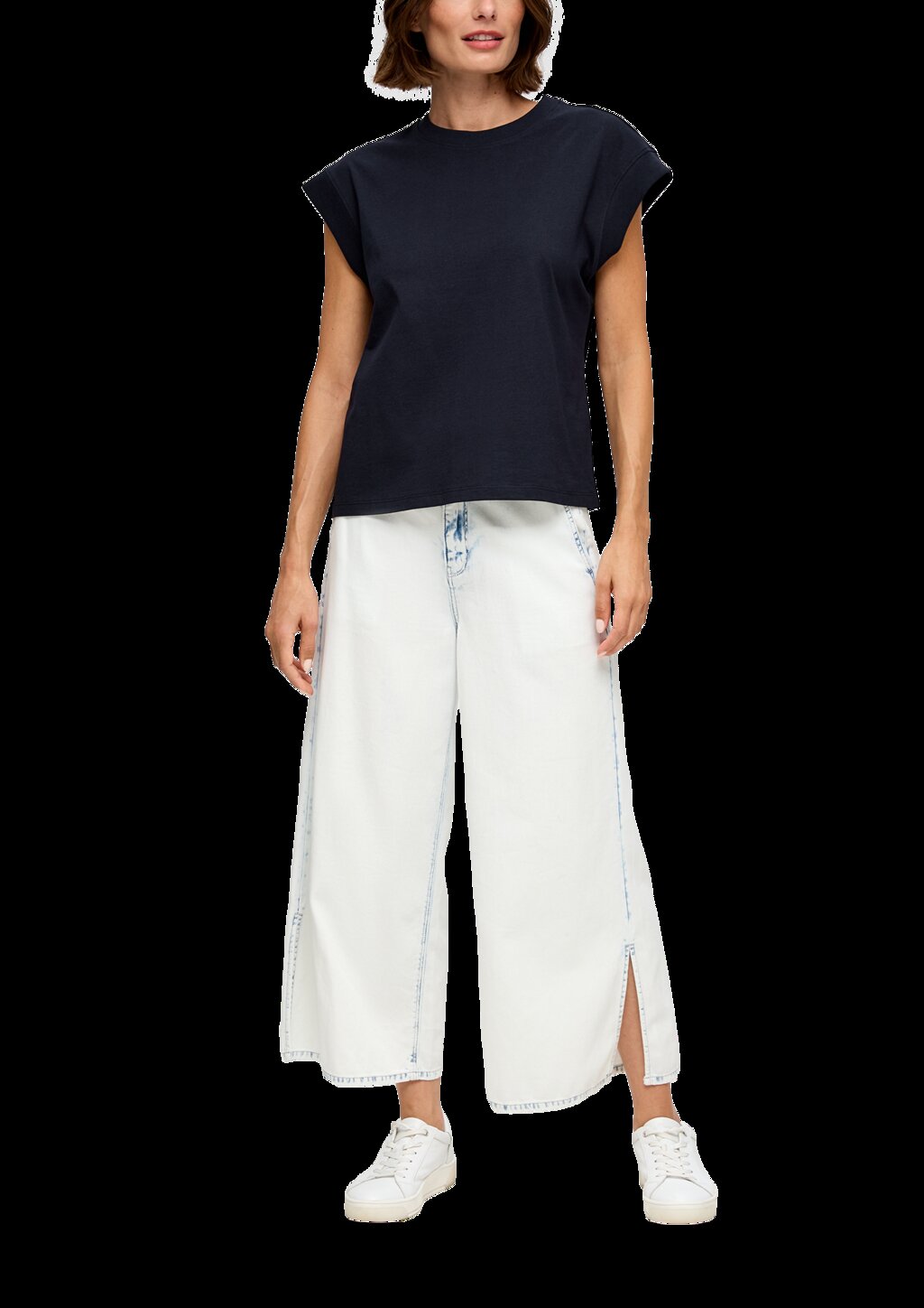 T-Shirt mit überschnittenen Schultern