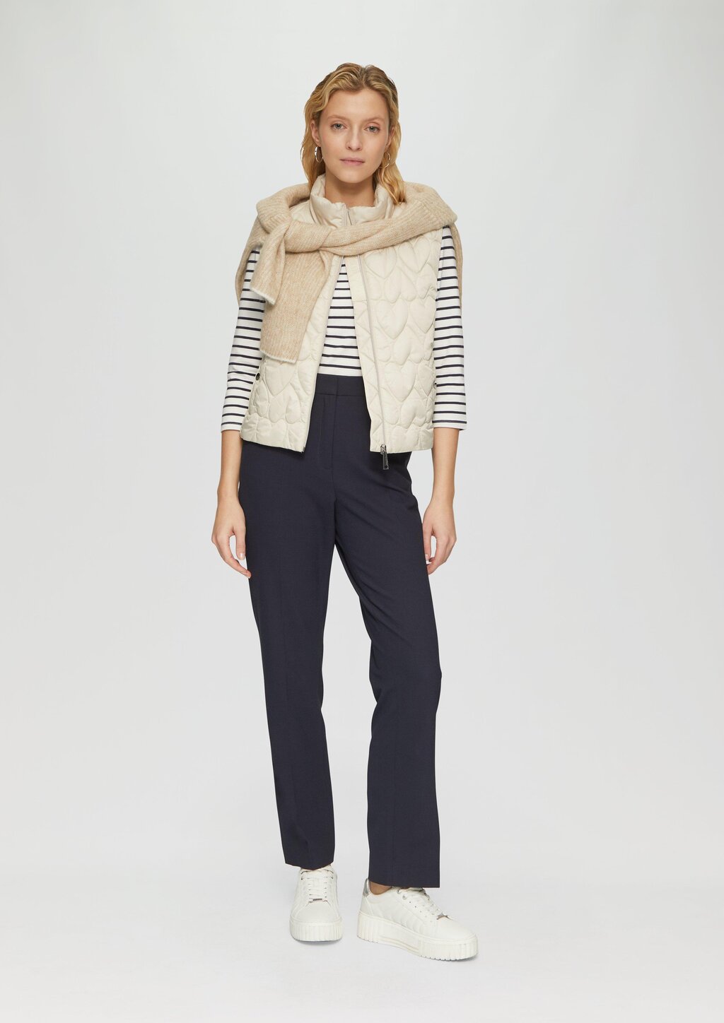 Streifenshirt mit Karree-Ausschnitt