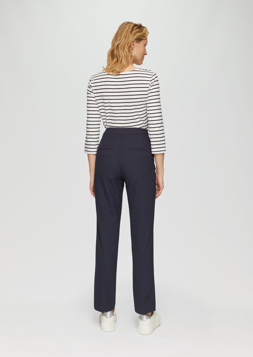 Streifenshirt mit Karree-Ausschnitt