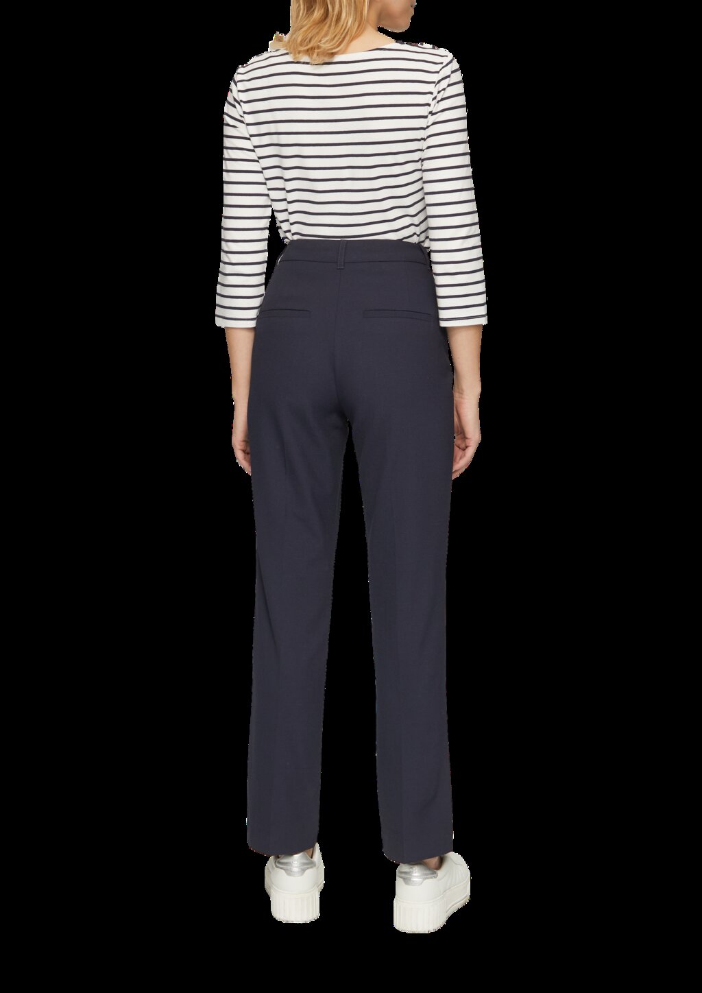 Streifenshirt mit Karree-Ausschnitt