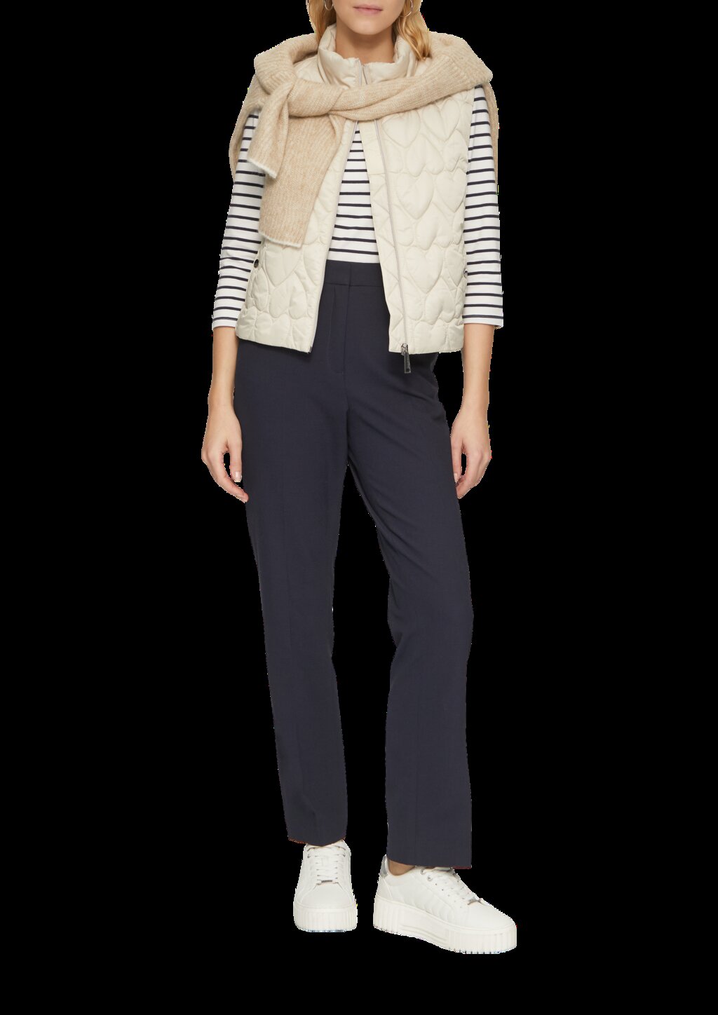 Streifenshirt mit Karree-Ausschnitt