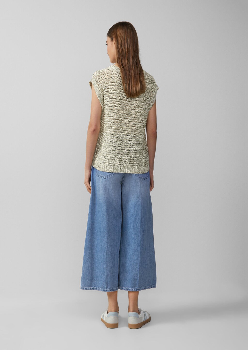 Relaxed-Fit-Pullunder aus Ajourstrick