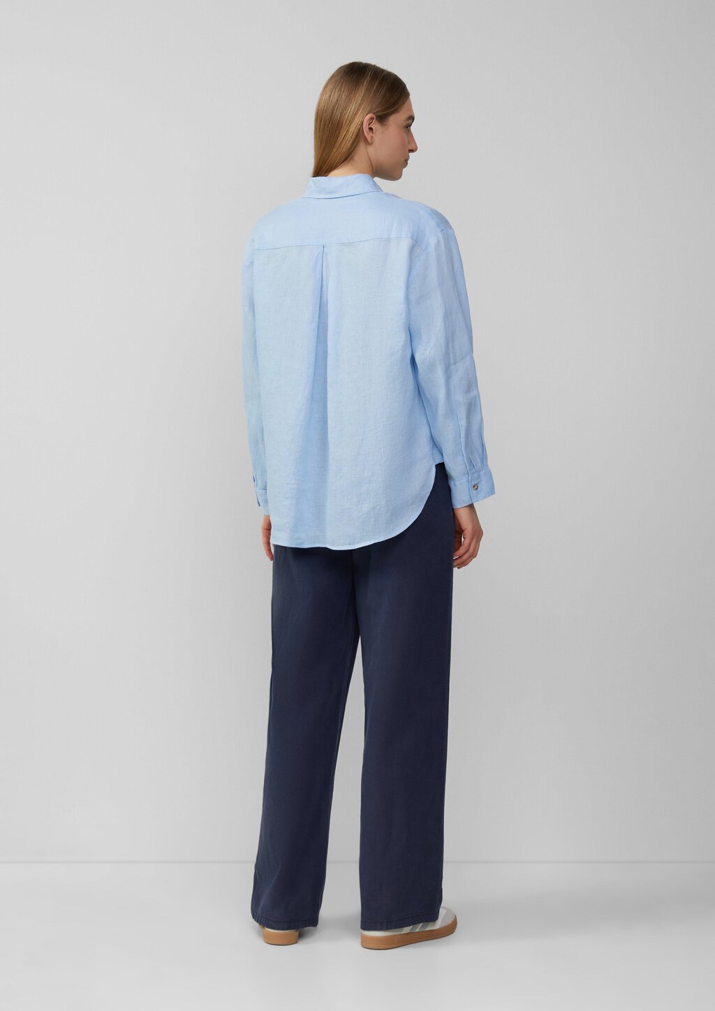 Oversize Bluse aus reinem Leinen