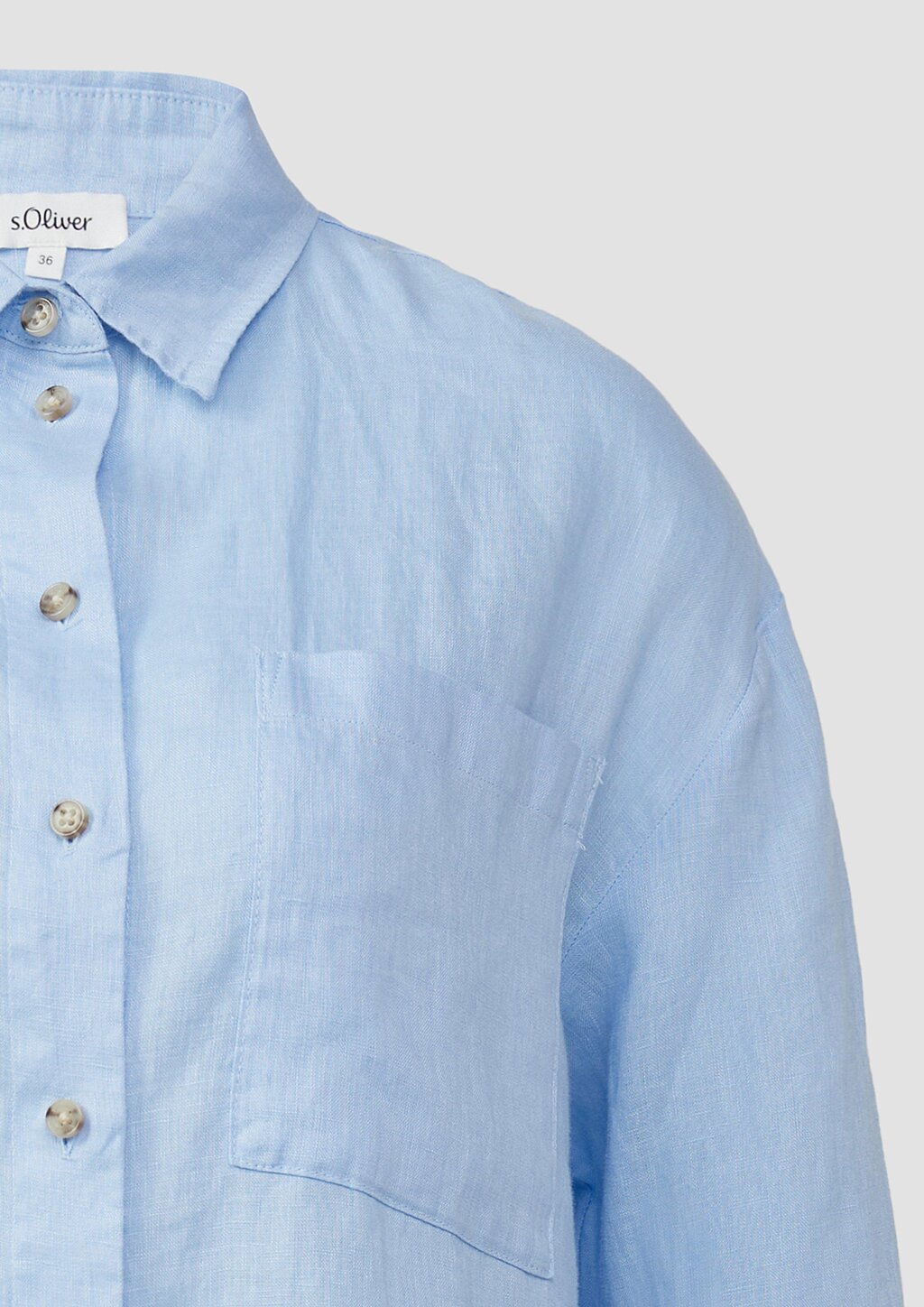 Oversize Bluse aus reinem Leinen