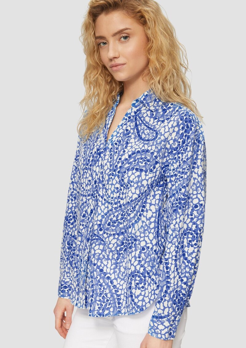 Leichte Hemdbluse im Relaxed Fit mit Turn-up