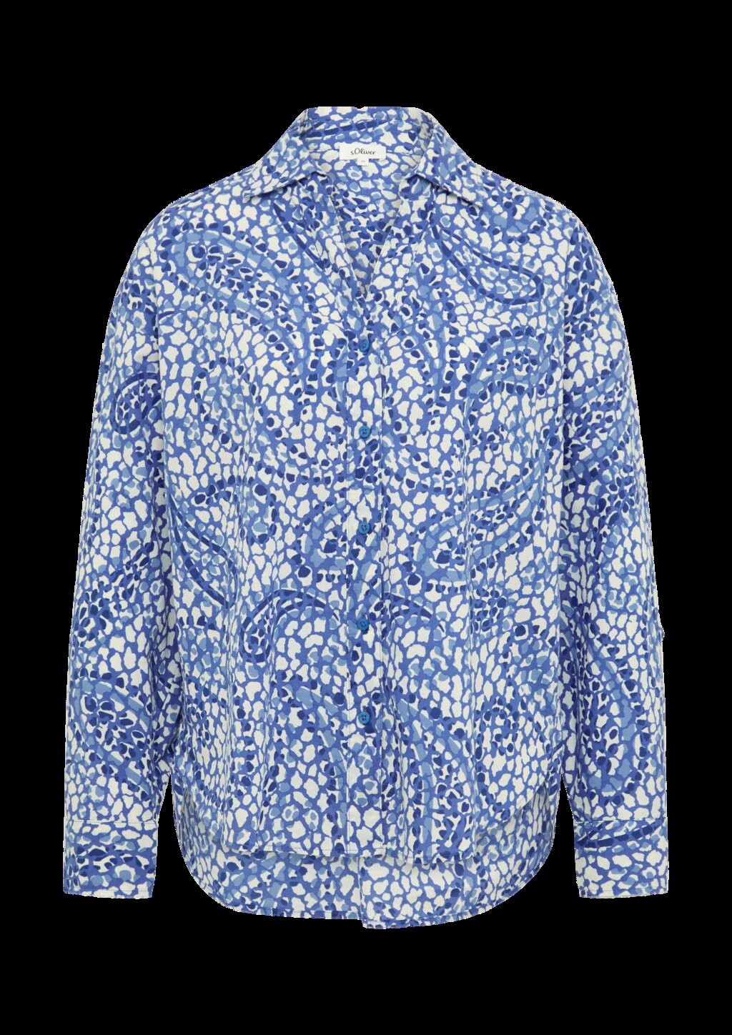 Leichte Hemdbluse im Relaxed Fit mit Turn-up