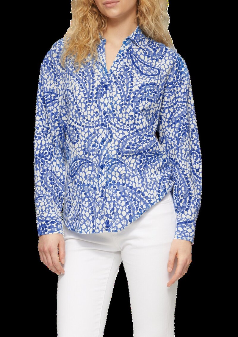 Leichte Hemdbluse im Relaxed Fit mit Turn-up