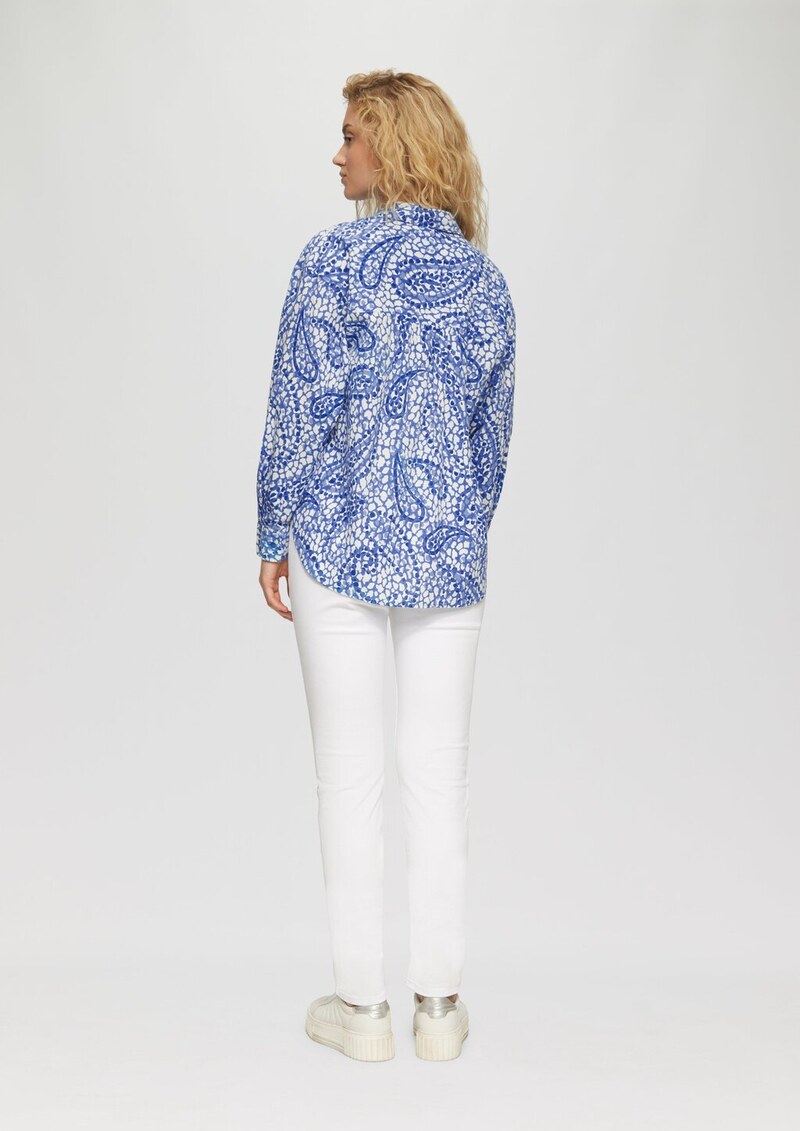 Leichte Hemdbluse im Relaxed Fit mit Turn-up