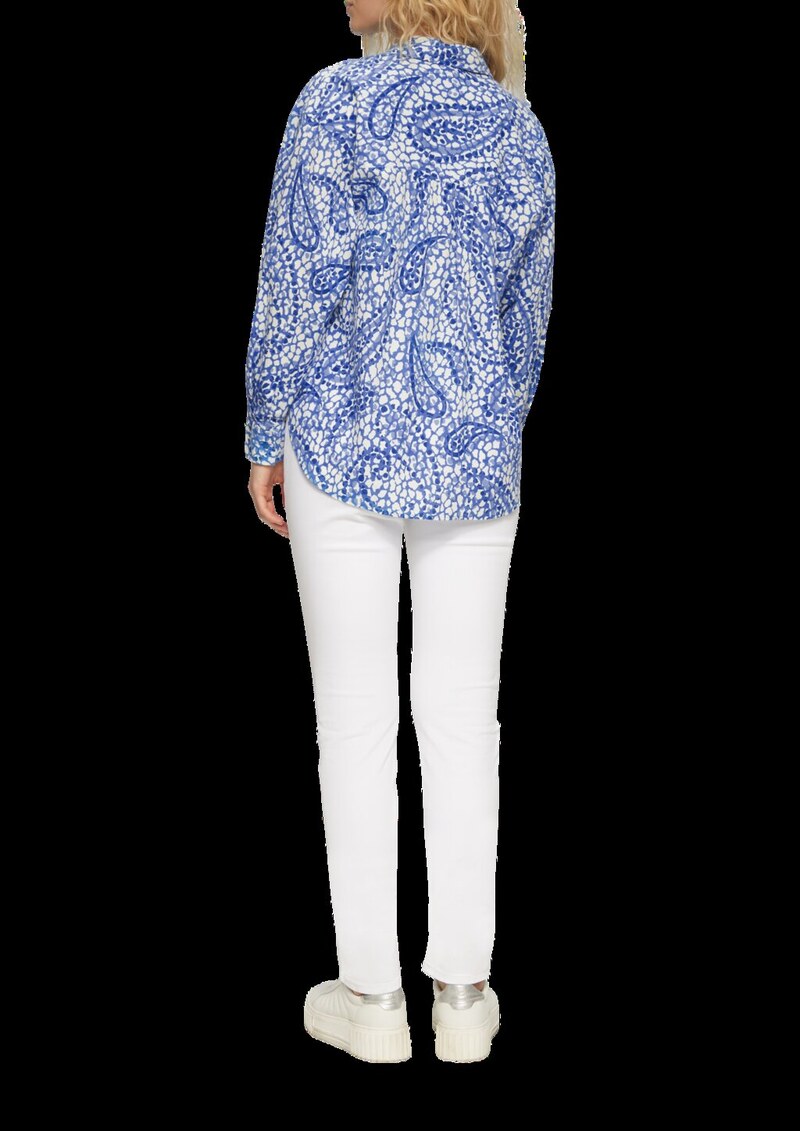 Leichte Hemdbluse im Relaxed Fit mit Turn-up