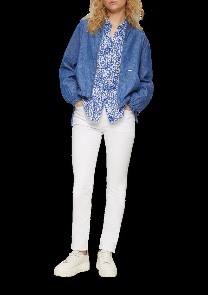 Leichte Hemdbluse im Relaxed Fit mit Turn-up