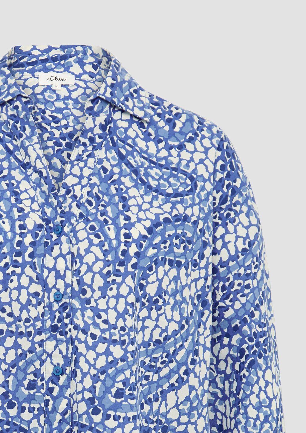 Leichte Hemdbluse im Relaxed Fit mit Turn-up