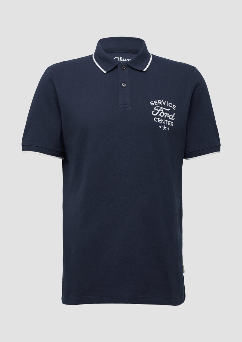 Poloshirt aus Piqué mit Stickerei und Ford®-Artwork