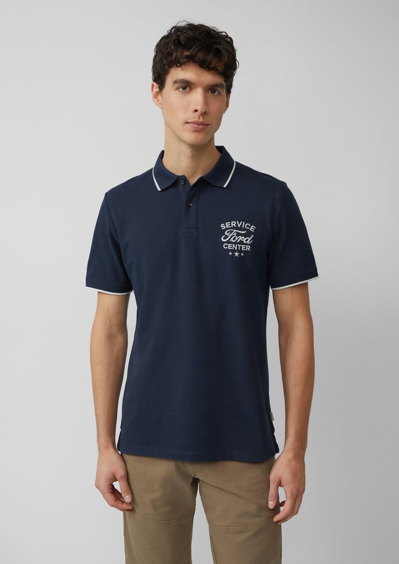 Poloshirt aus Piqué mit Stickerei und Ford®-Artwork