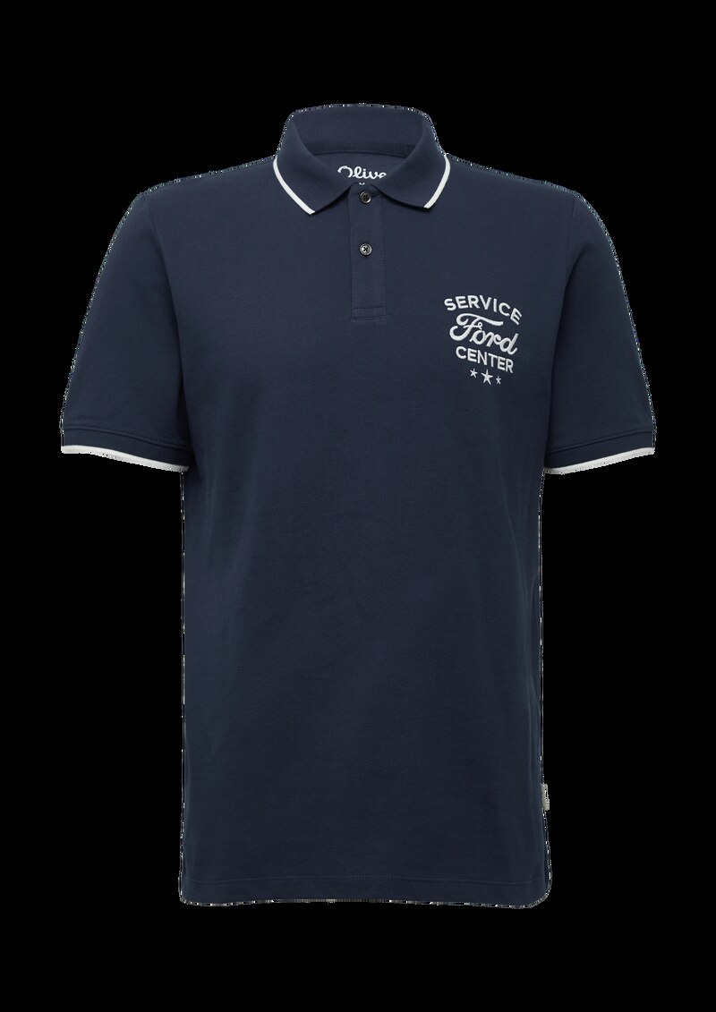 Poloshirt aus Piqué mit Stickerei und Ford®-Artwork