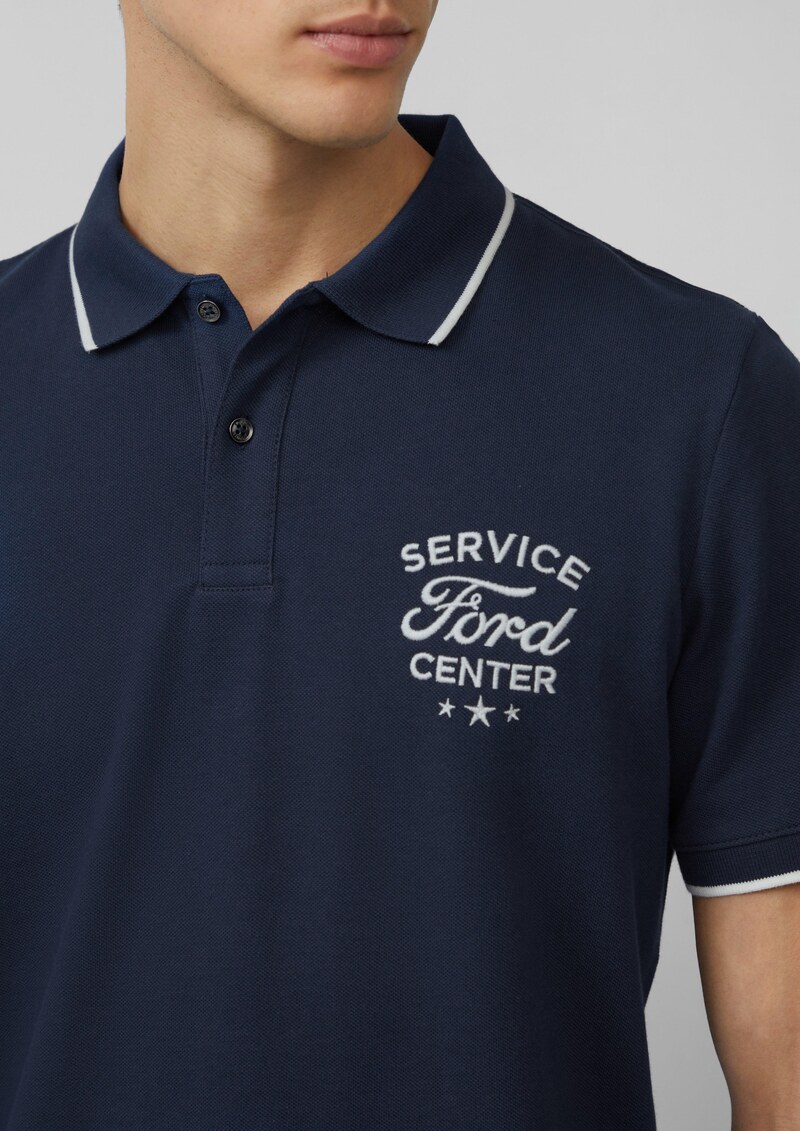 Poloshirt aus Piqué mit Stickerei und Ford®-Artwork