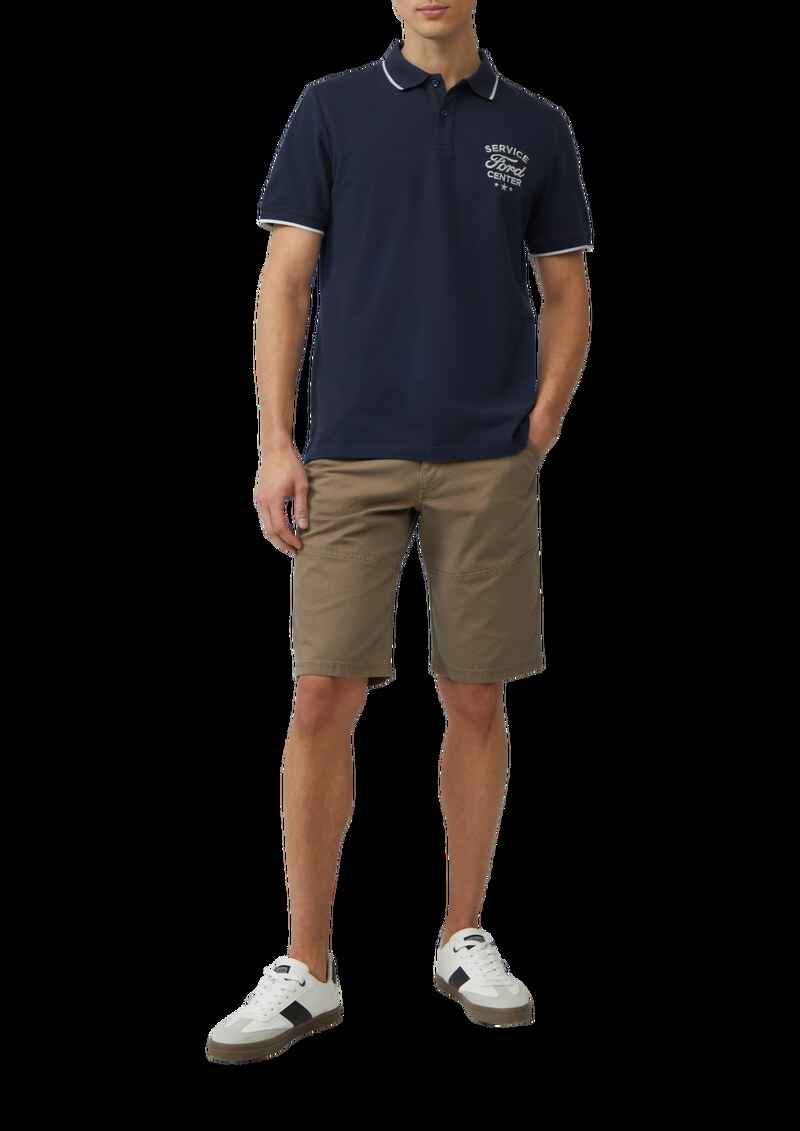 Poloshirt aus Piqué mit Stickerei und Ford®-Artwork