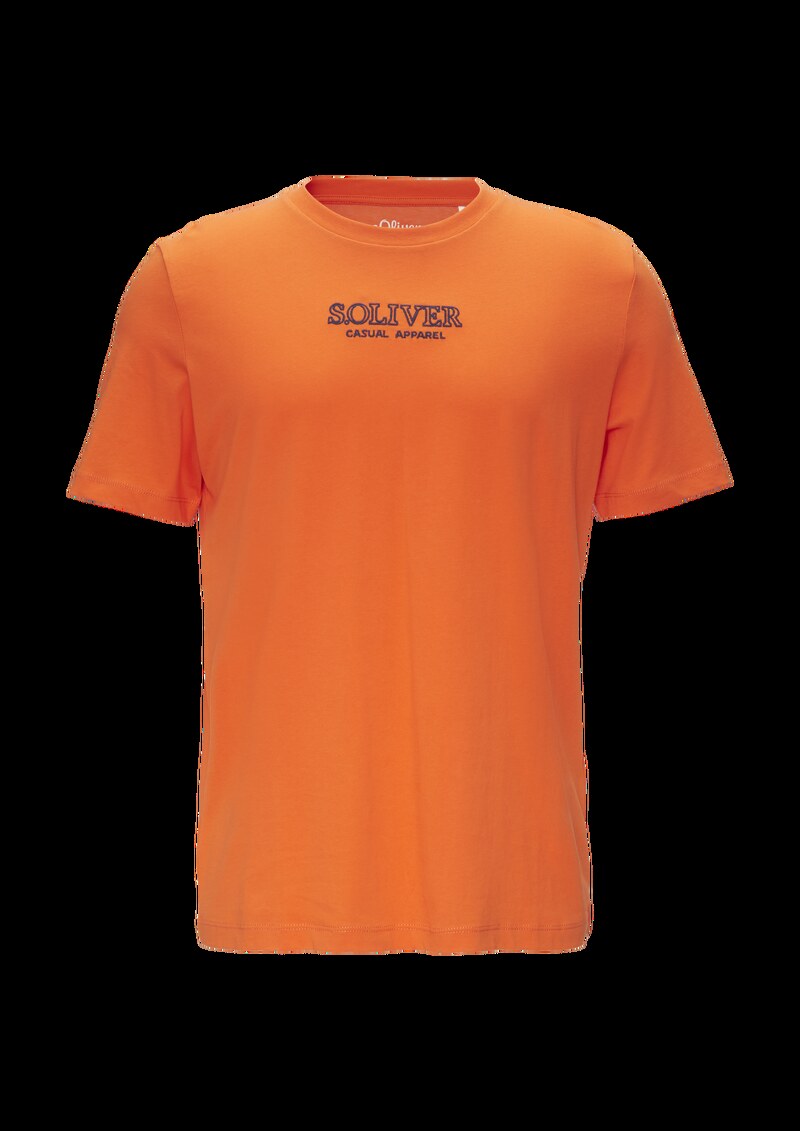 T-Shirt mit Logo-Motiven aus reiner Baumwolle