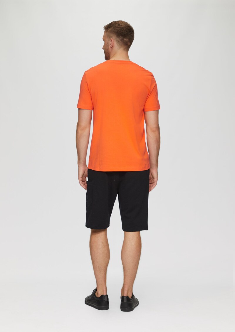 T-Shirt mit Logo-Motiven aus reiner Baumwolle