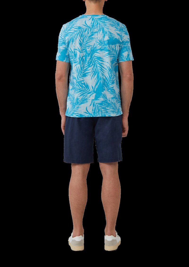 T-Shirt mit Crew Neck und All-over-Print