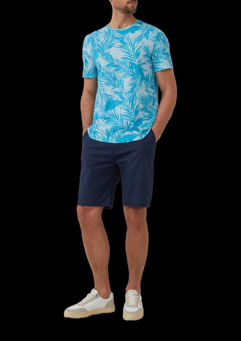 T-Shirt mit Crew Neck und All-over-Print