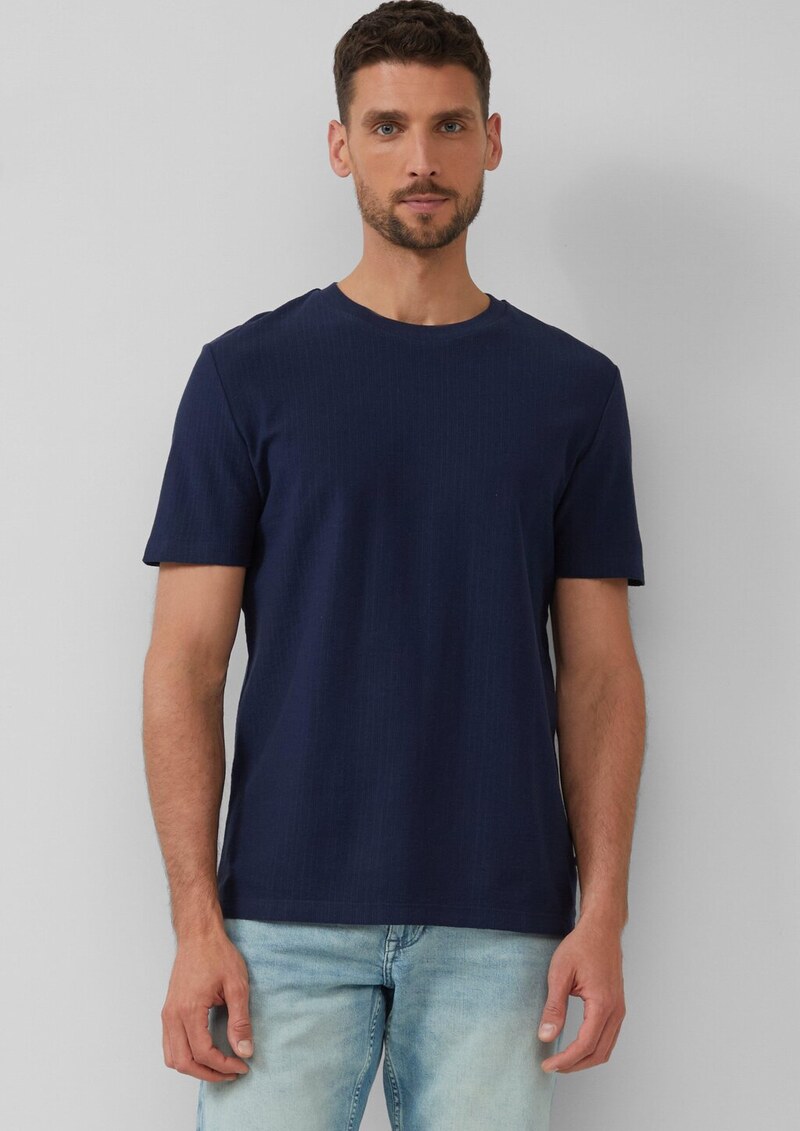 Baumwoll-T-Shirt aus Strukturjersey