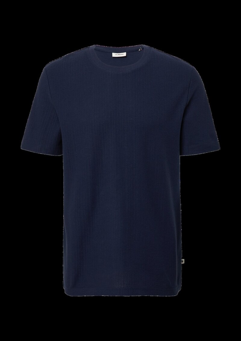 Baumwoll-T-Shirt aus Strukturjersey