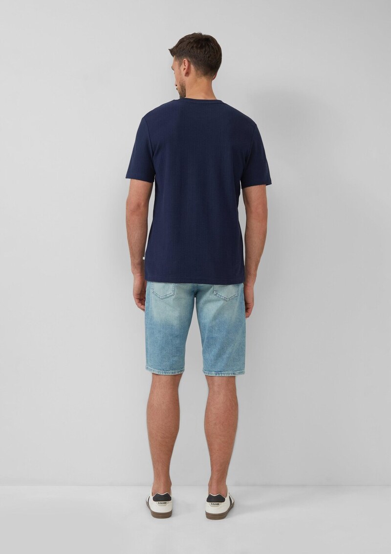 Baumwoll-T-Shirt aus Strukturjersey