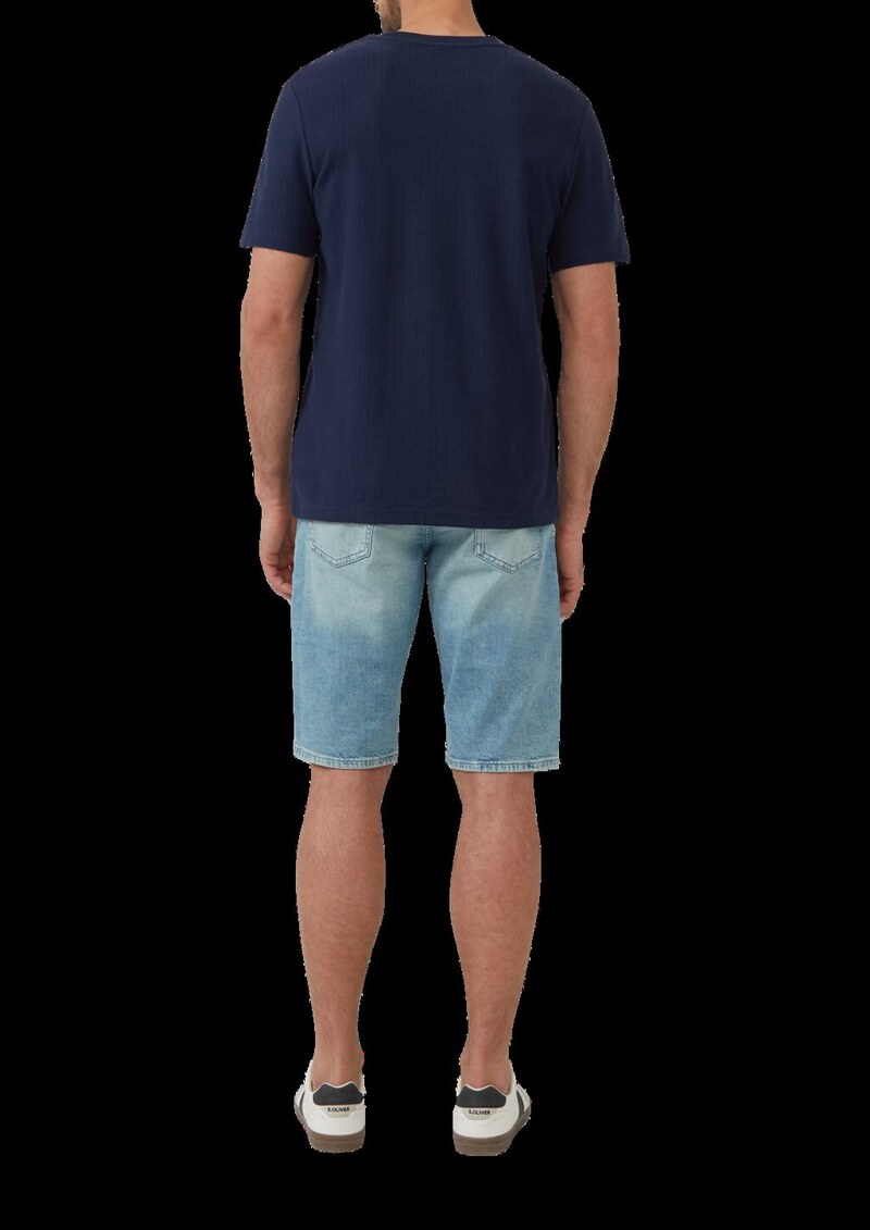 Baumwoll-T-Shirt aus Strukturjersey