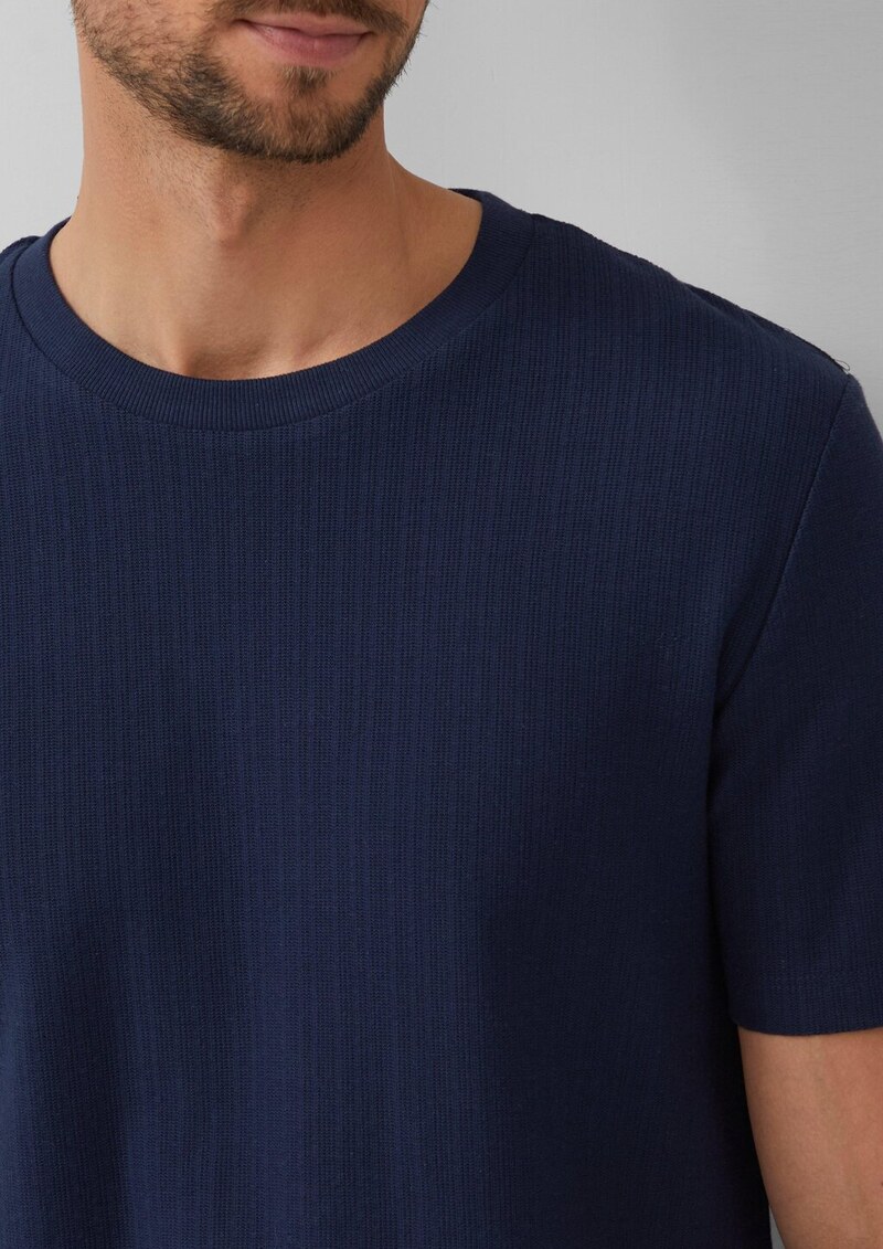 Baumwoll-T-Shirt aus Strukturjersey