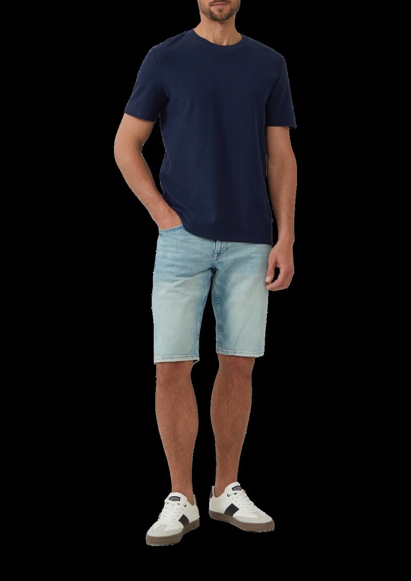 Baumwoll-T-Shirt aus Strukturjersey