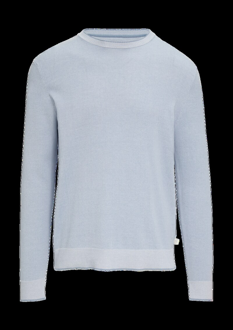 Strickpullover in Melange-Optik
