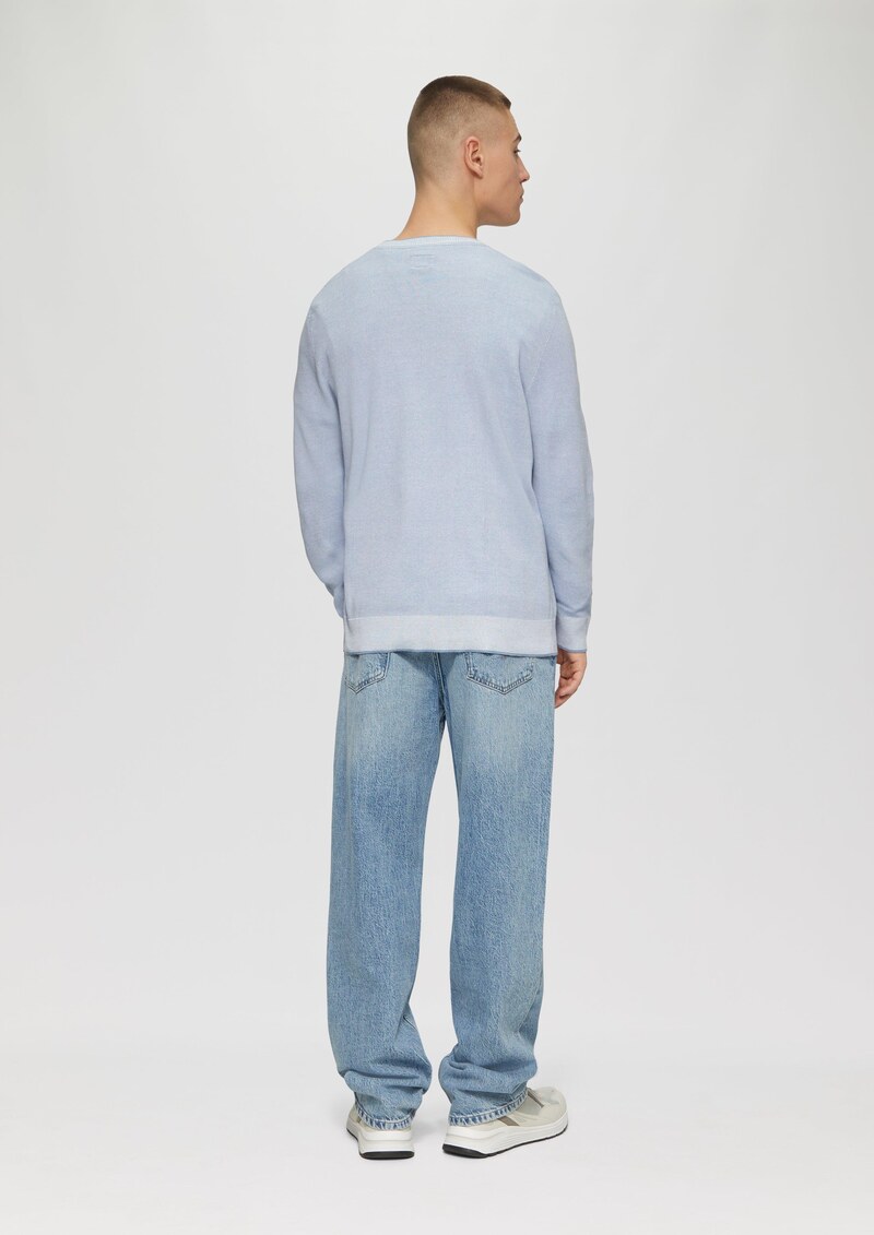 Strickpullover in Melange-Optik