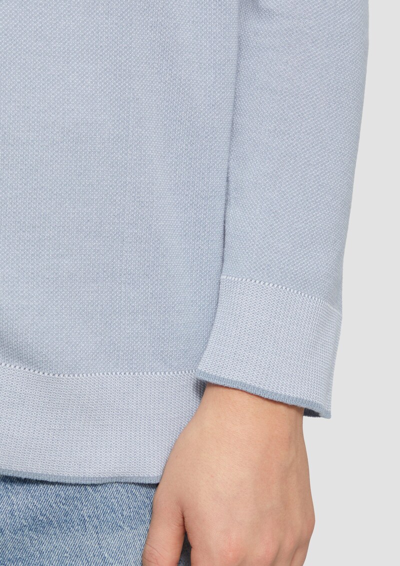 Strickpullover in Melange-Optik