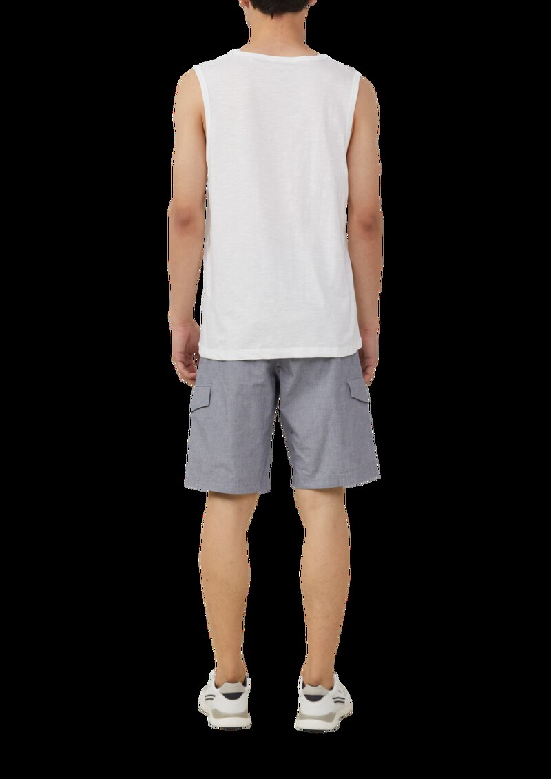 Tanktop mit Flammgarnstruktur und Logo