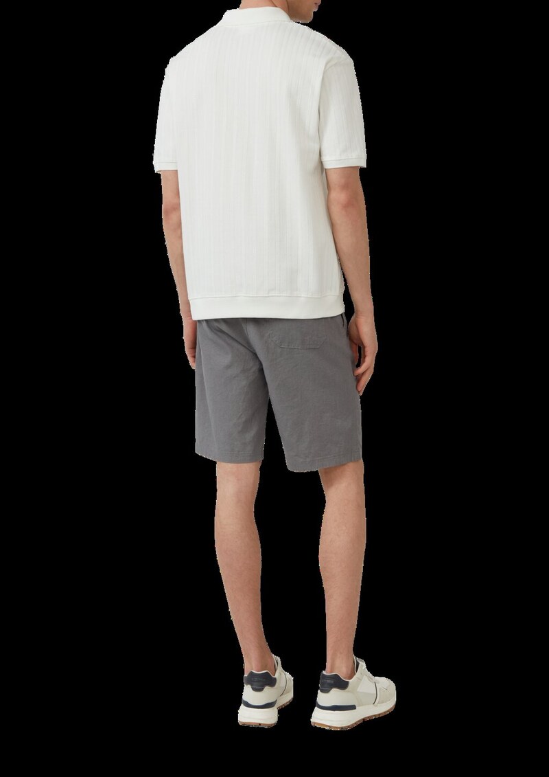 Poloshirt im Relaxed Fit mit Struturstreifen