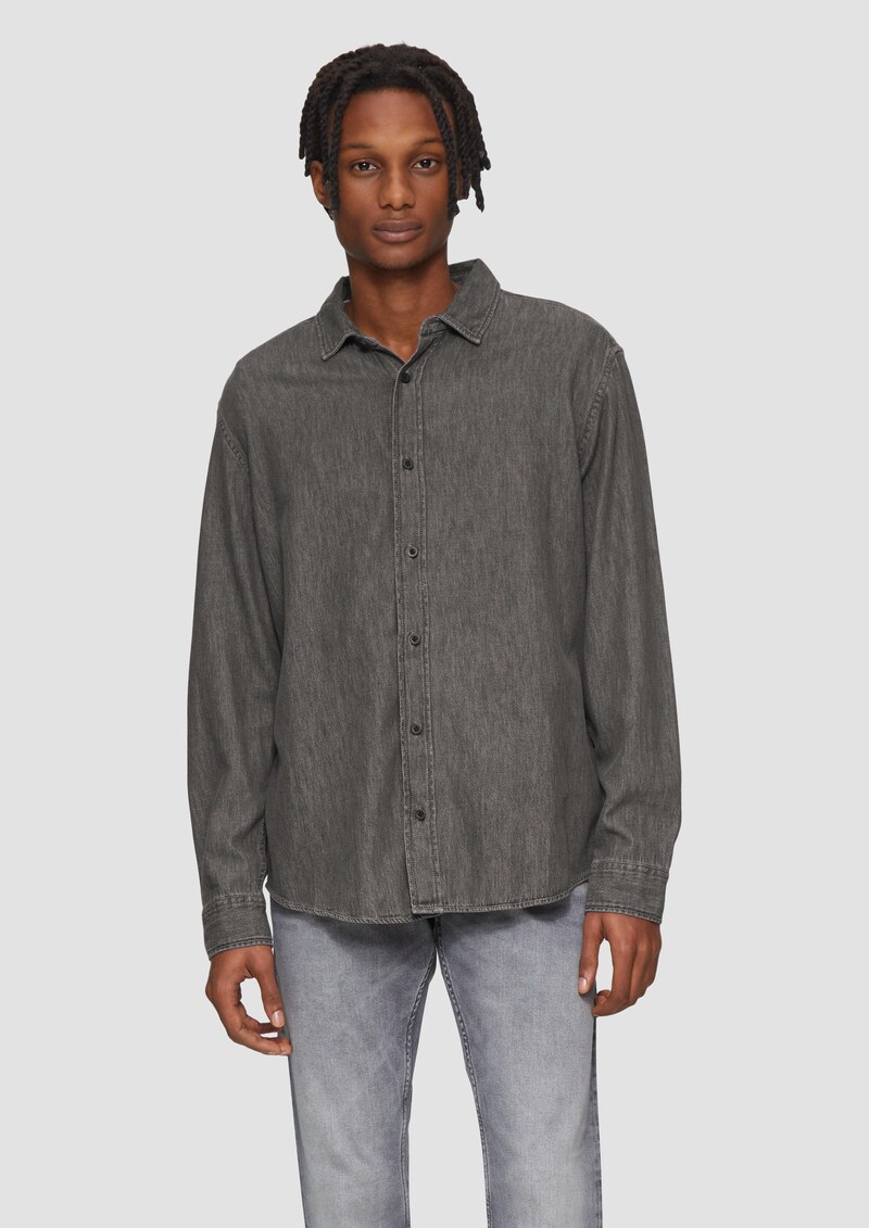 Regular Fit: Denim-Hemd