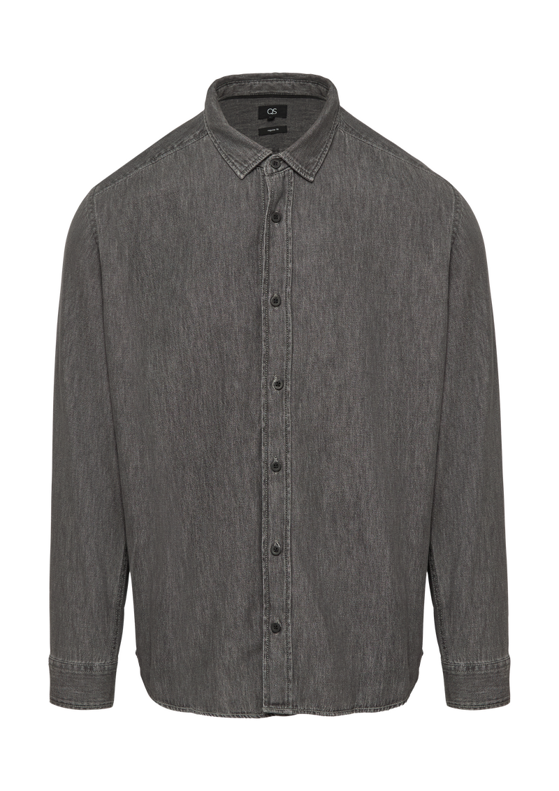 Regular Fit: Denim-Hemd
