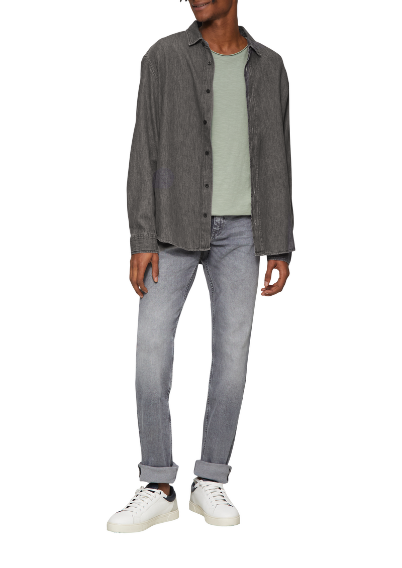 Regular Fit: Denim-Hemd