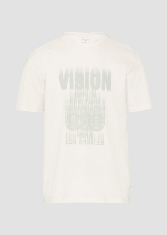 Basic Rundhals T-Shirt mit Frontprint