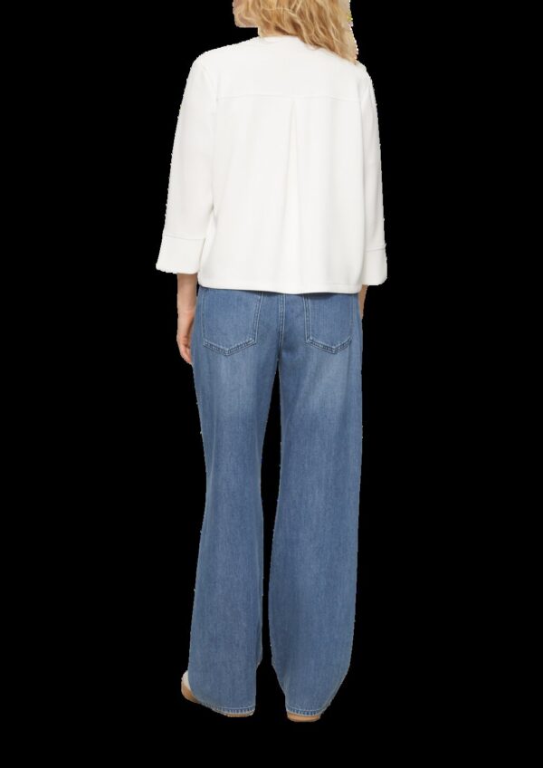 Scuba-Sweatjacke mit Faltendetail