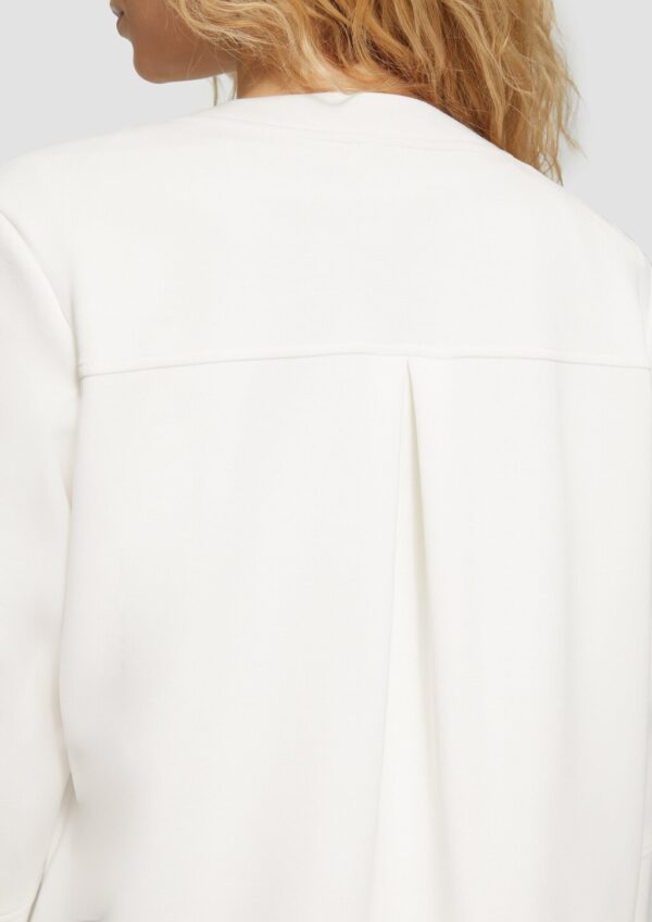 Scuba-Sweatjacke mit Faltendetail