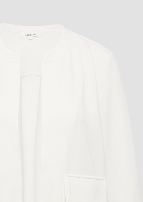 Scuba-Sweatjacke mit Faltendetail